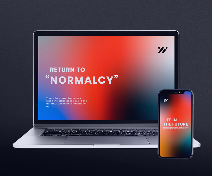 laptop and phone with App